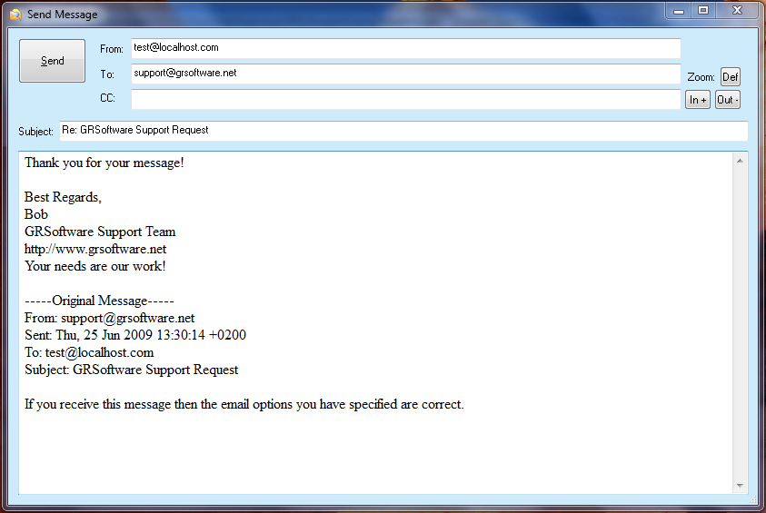 Email Preview Software Send Message